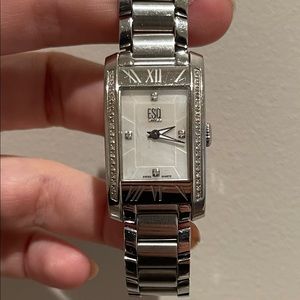 ESQ by movado womens watch with diamonds